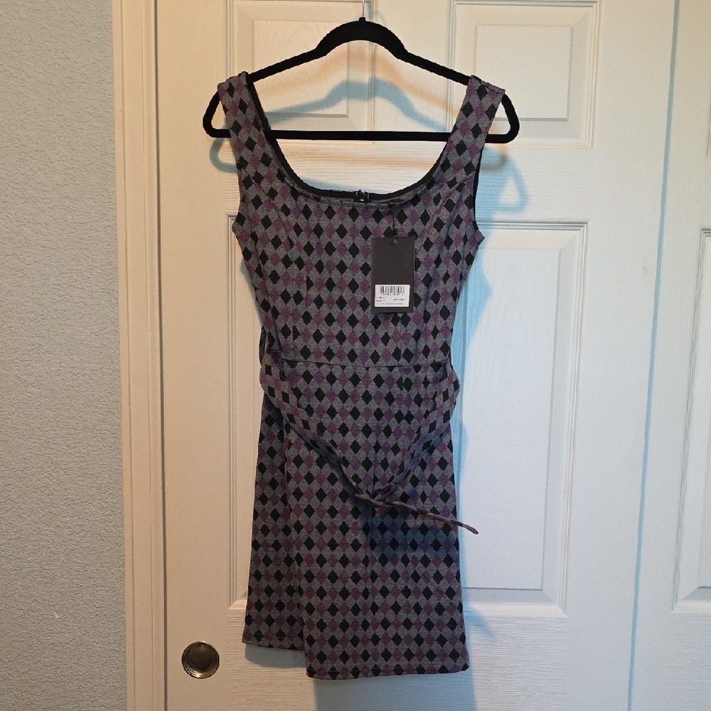 Disturbia Clowntears Belted Pinafore Dress - Picture 6 of 7